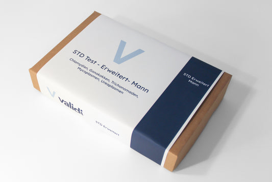 Ausführliches STD-Test Kit Mann - Chlamydien, Gonorrhoe, Trichomoniasis, Mycoplasmen und Ureaplasmen