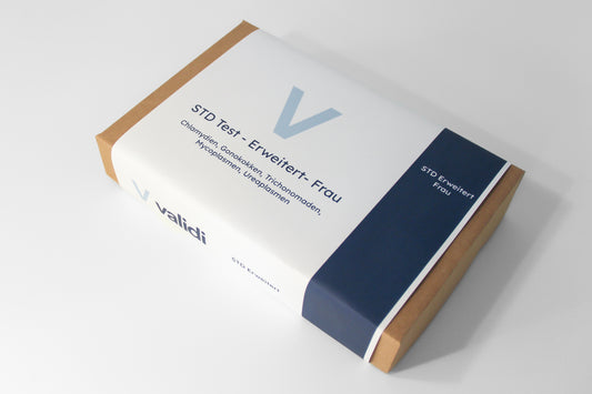 Ausführliches-STD-Test Kit Frau - Chlamydien, Gonorrhoe, Trichomoniasis, Mycoplasmen und Ureaplasmen